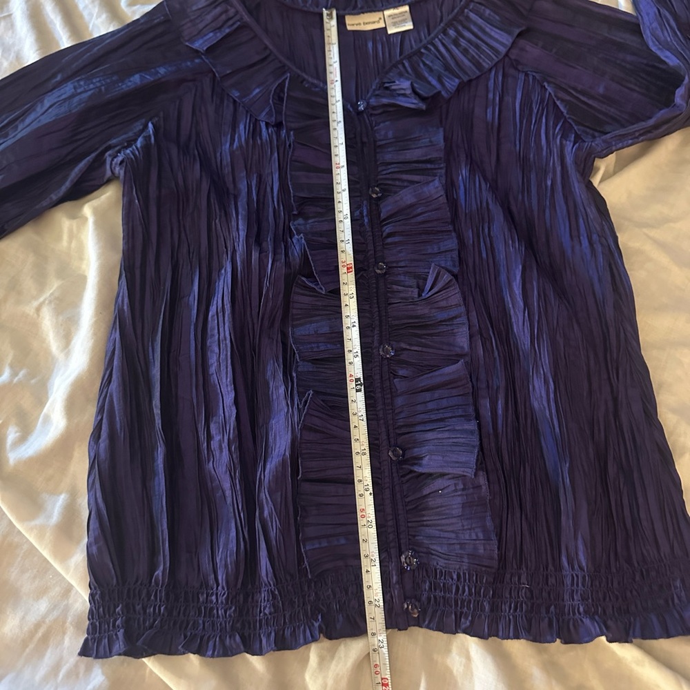 Havre’ Bernard XL Purple Button Down Blouse Never Worn Dry Clean Only MAKE OFFER
